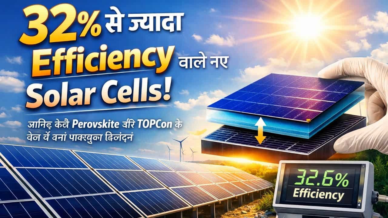 New Solar Cells with Over 32 percent Efficiency